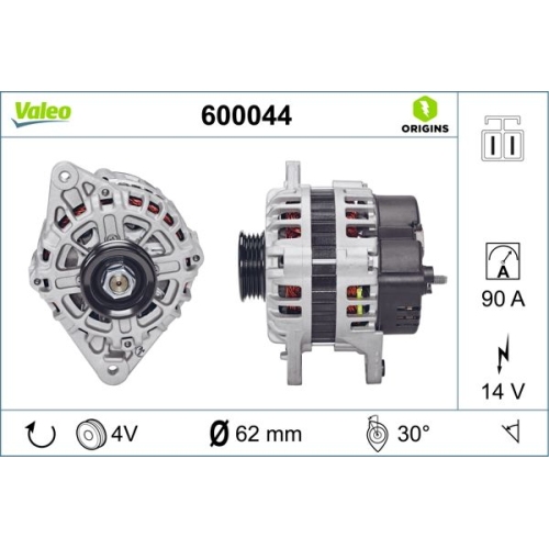 VALEO Generator VALEO ORIGINS NEW OE TECHNOLOGIE