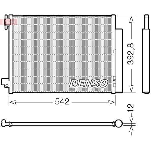 DENSO Kondensator, Klimaanlage