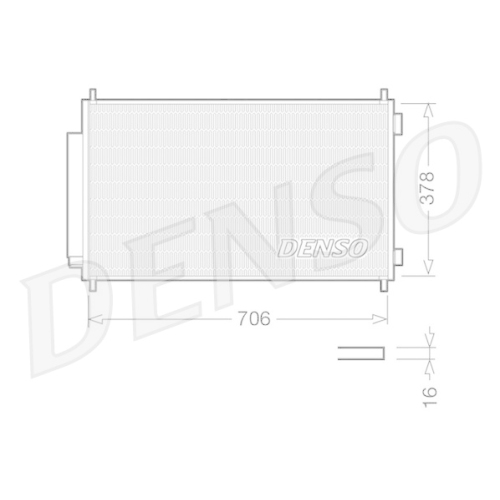 DENSO Kondensator, Klimaanlage