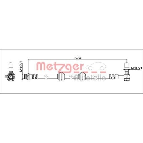 METZGER Bremsschlauch