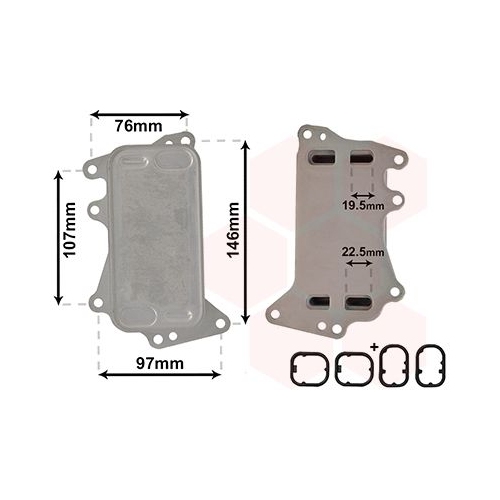 VAN WEZEL Ölkühler, Automatikgetriebe *** IR PLUS ***