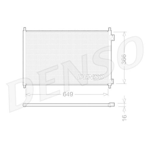 DENSO Kondensator, Klimaanlage