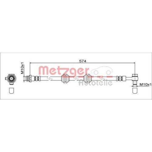 METZGER Bremsschlauch