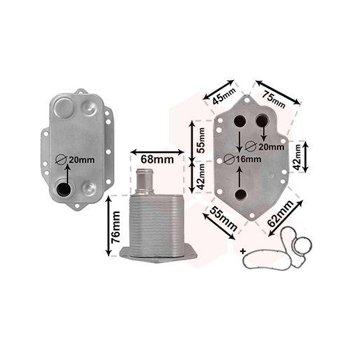 VAN WEZEL Ölkühler, Motoröl *** IR PLUS ***