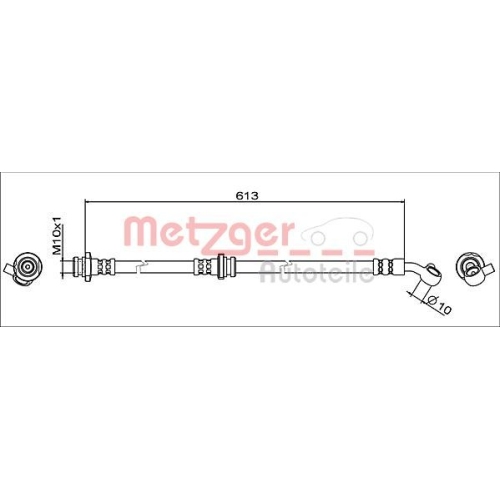 METZGER Bremsschlauch GREENPARTS