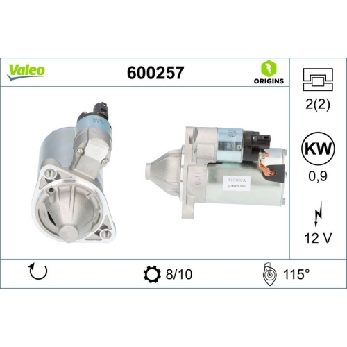 VALEO Starter VALEO ORIGINS NEW OE TECHNOLOGIE