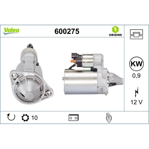 VALEO Starter VALEO ORIGINS NEW OE TECHNOLOGIE