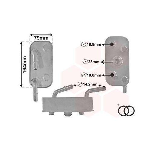 VAN WEZEL Ölkühler, Automatikgetriebe *** IR PLUS ***