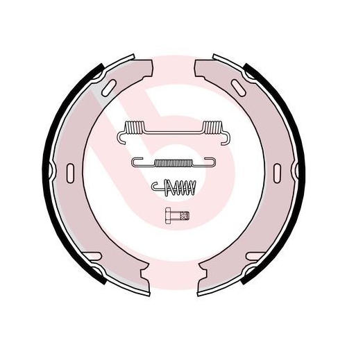 BREMBO Bremsbackensatz, Feststellbremse ESSENTIAL LINE