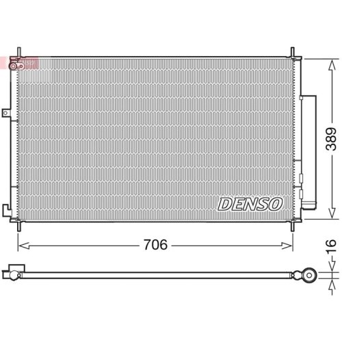 DENSO Kondensator, Klimaanlage
