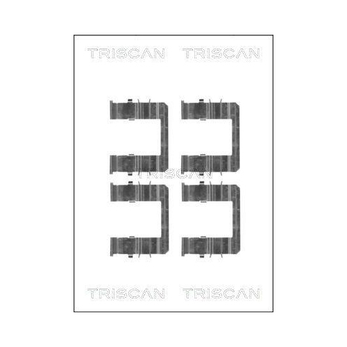 TRISCAN Zubeh&ouml;rsatz, Scheibenbremsbelag