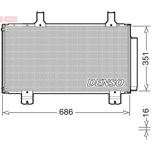 DENSO Kondensator, Klimaanlage