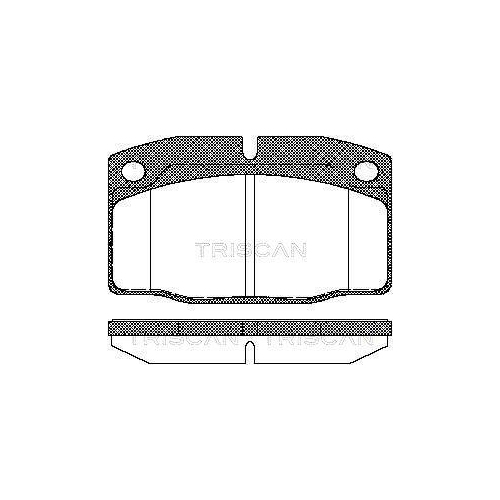 TRISCAN Bremsbelagsatz, Scheibenbremse