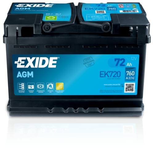 EXIDE Starterbatterie AGM