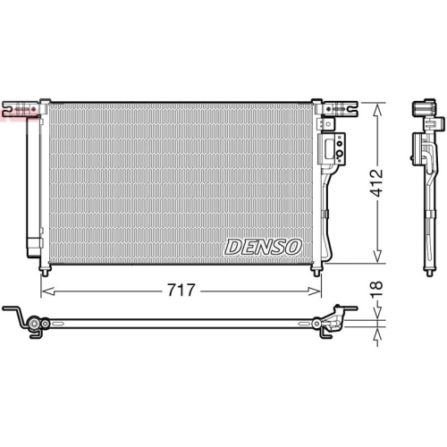DENSO Kondensator, Klimaanlage