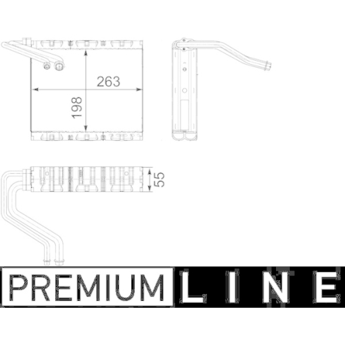 MAHLE Verdampfer, Klimaanlage BEHR *** PREMIUM LINE ***