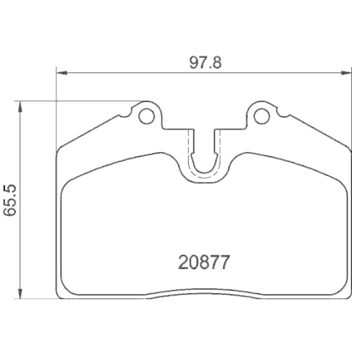 HELLA PAGID Bremsbelagsatz, Scheibenbremse