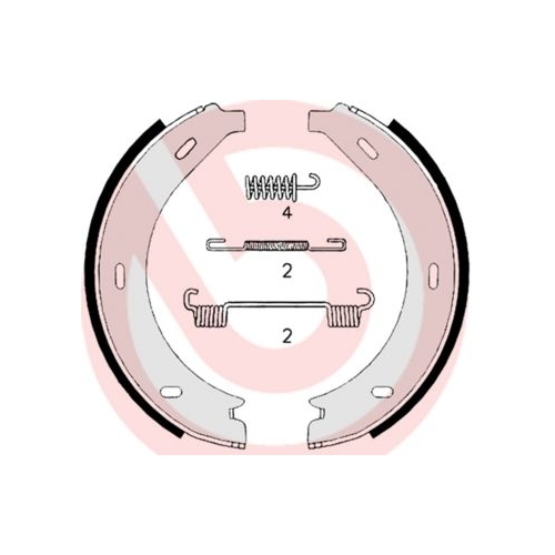 BREMBO Bremsbackensatz, Feststellbremse ESSENTIAL LINE