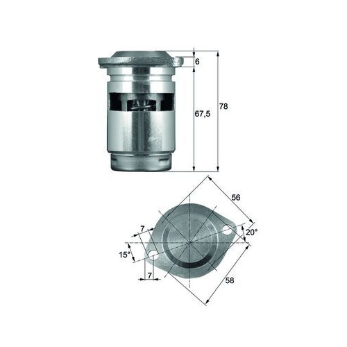 MAHLE Thermostat, Ölkühlung BEHR