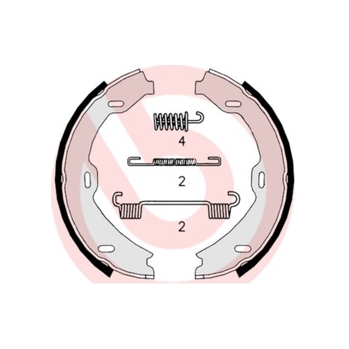 BREMBO Bremsbackensatz, Feststellbremse ESSENTIAL LINE