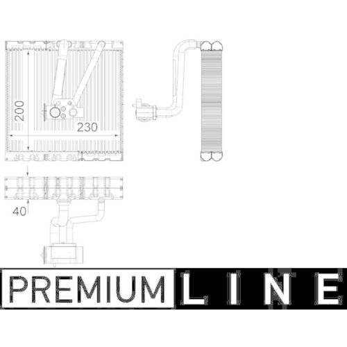 MAHLE Verdampfer, Klimaanlage BEHR *** PREMIUM LINE ***