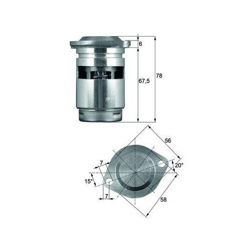 MAHLE Thermostat, Ölkühlung BEHR