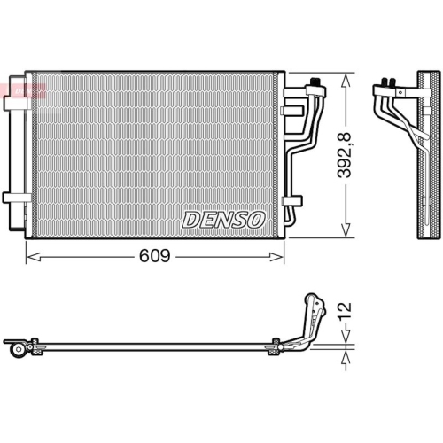 DENSO Kondensator, Klimaanlage