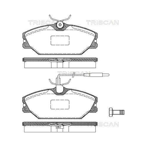 TRISCAN Bremsbelagsatz, Scheibenbremse