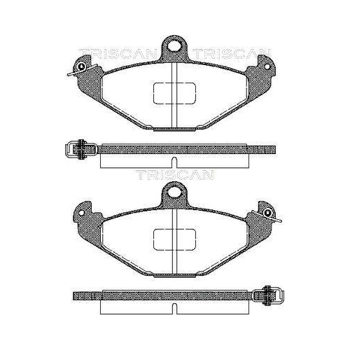 TRISCAN Bremsbelagsatz, Scheibenbremse