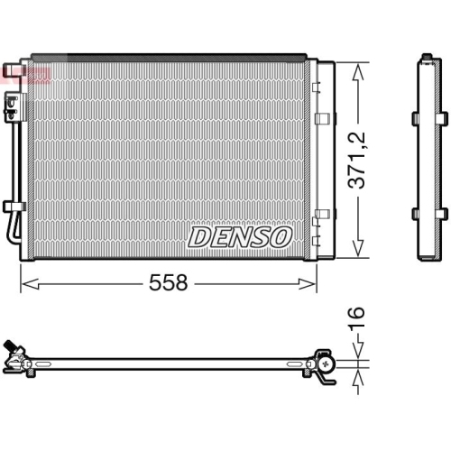 DENSO Kondensator, Klimaanlage