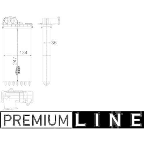 MAHLE Wärmetauscher, Innenraumheizung BEHR *** PREMIUM LINE ***