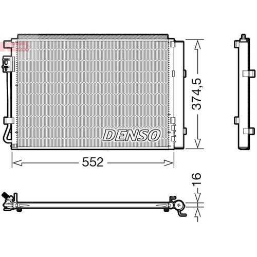 DENSO Kondensator, Klimaanlage