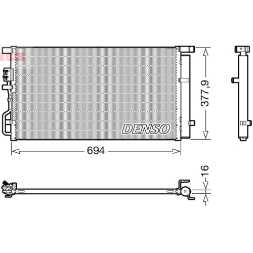 DENSO Kondensator, Klimaanlage