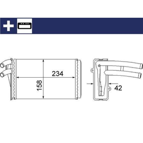 MAHLE Wärmetauscher, Innenraumheizung BEHR