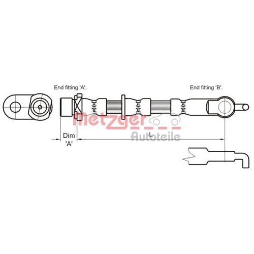 METZGER Bremsschlauch