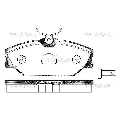 TRISCAN Bremsbelagsatz, Scheibenbremse
