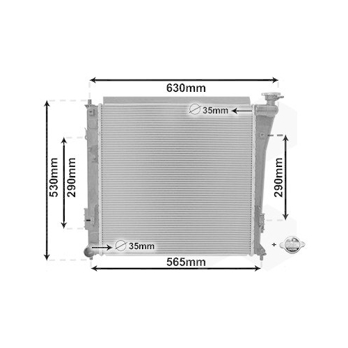 VAN WEZEL Kühler, Motorkühlung *** IR PLUS ***