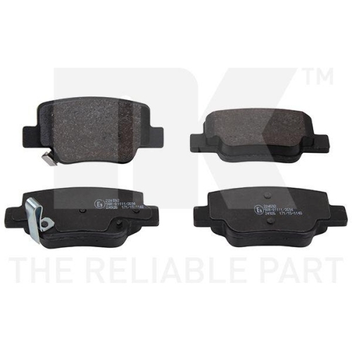 NK Bremsbelagsatz, Scheibenbremse