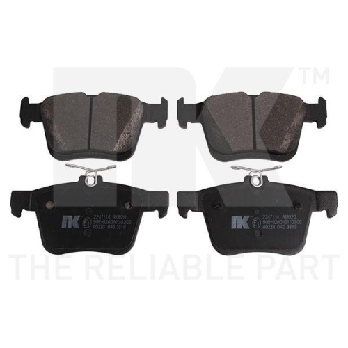 NK Bremsbelagsatz, Scheibenbremse