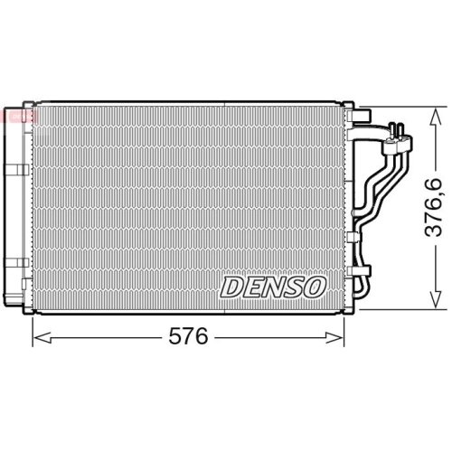 DENSO Kondensator, Klimaanlage