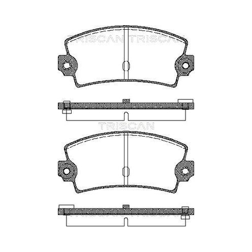 TRISCAN Bremsbelagsatz, Scheibenbremse