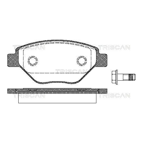 TRISCAN Bremsbelagsatz, Scheibenbremse