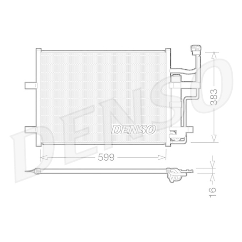 DENSO Kondensator, Klimaanlage