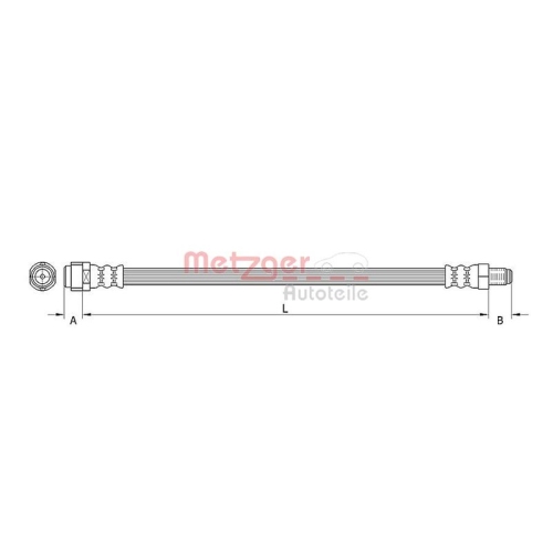 METZGER Bremsschlauch GREENPARTS