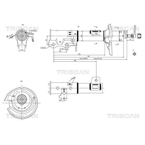 TRISCAN Stoßdämpfer