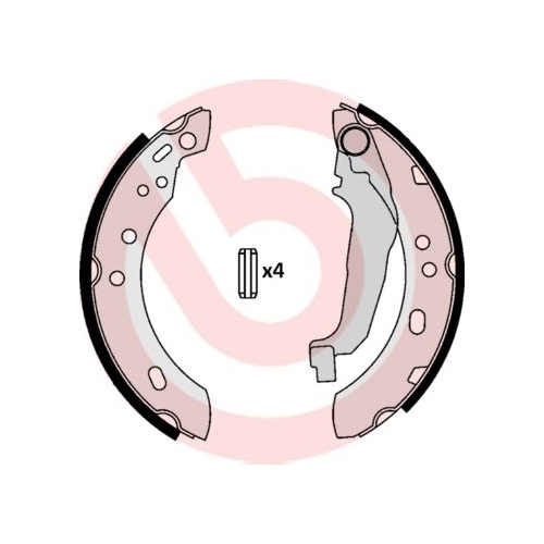 BREMBO Bremsbackensatz ESSENTIAL LINE