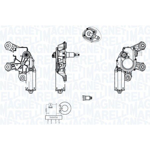MAGNETI MARELLI Wischermotor