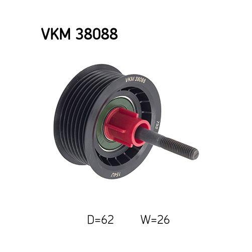 SKF Umlenk-/F&uuml;hrungsrolle, Keilrippenriemen