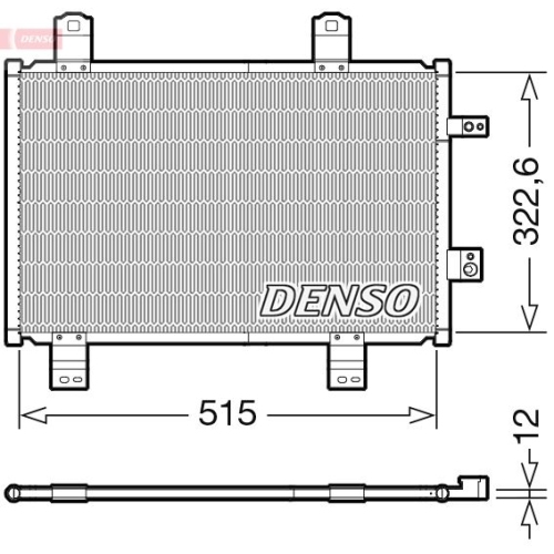 DENSO Kondensator, Klimaanlage