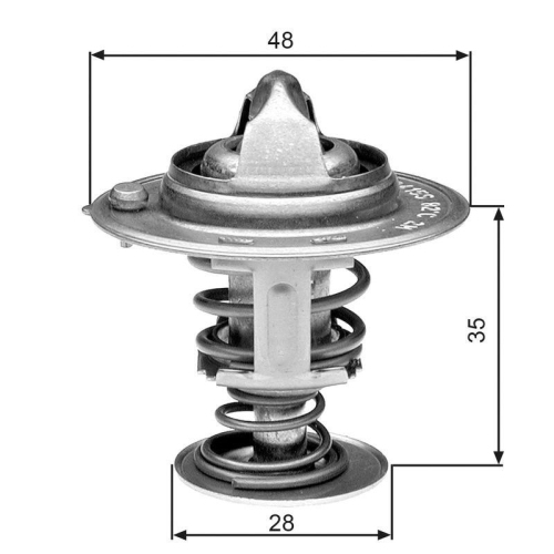 GATES Thermostat, Kühlmittel